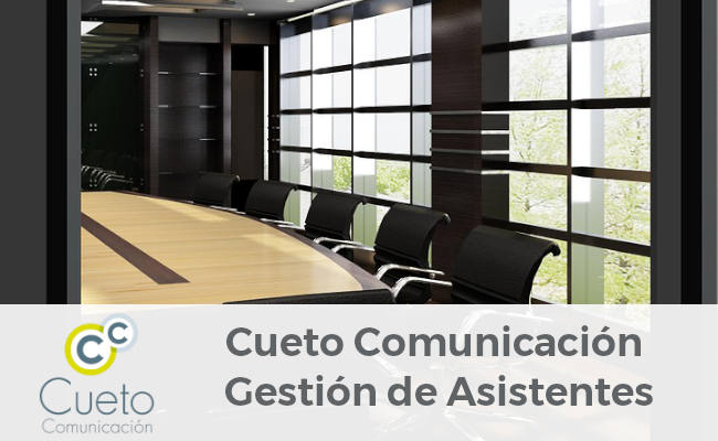 Servicio de gestión de Asistentes a eventos con Cueto Comunicación